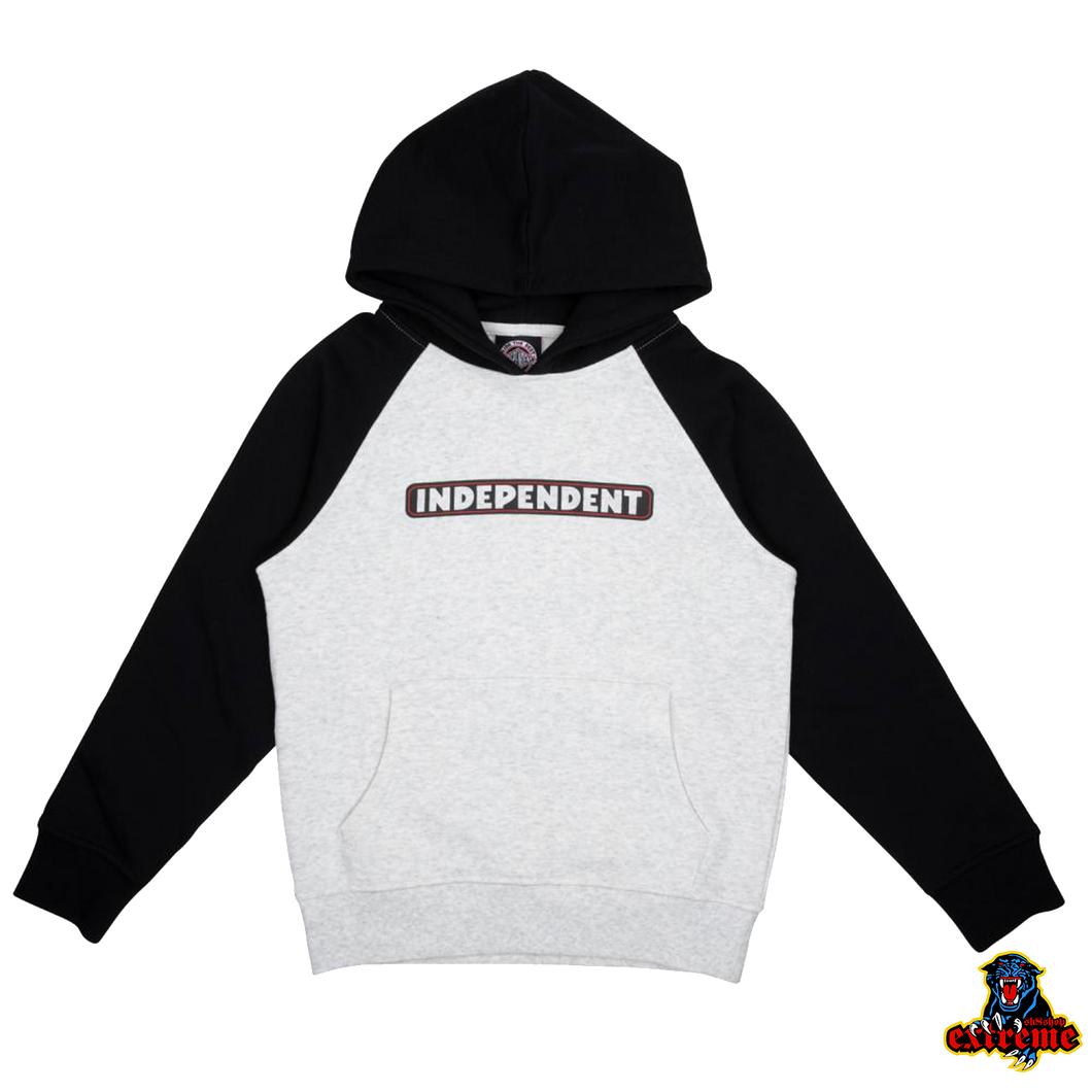 INDEPENDENT YOUTH HOODIE Bar Black/ Heather