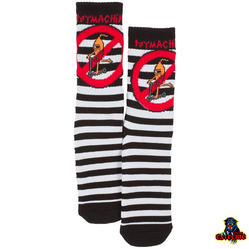 TOY MACHINE SOCK No Scooter Striped