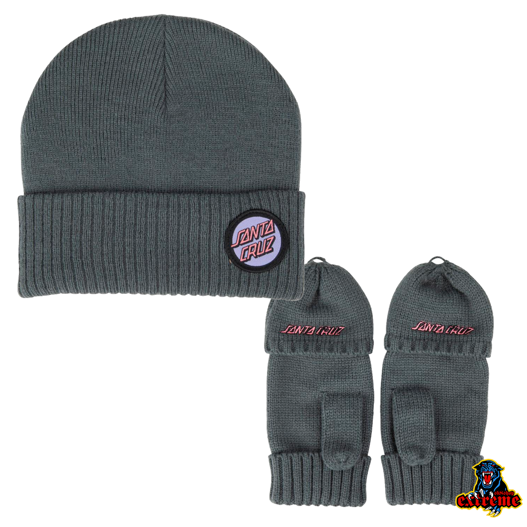 SANTA CRUZ BEANIE Other Dot Beanie & Mittens Set