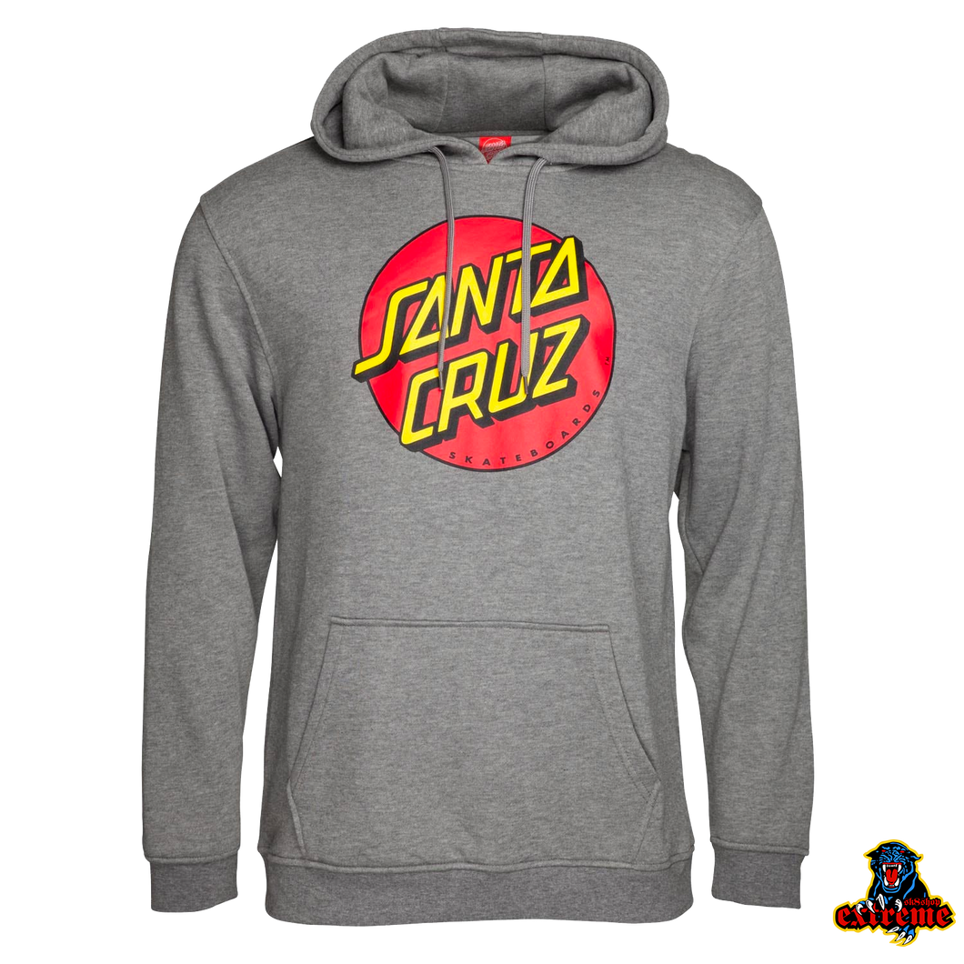 SANTA CRUZ HOOD Classic Dot Chest Dark Heather