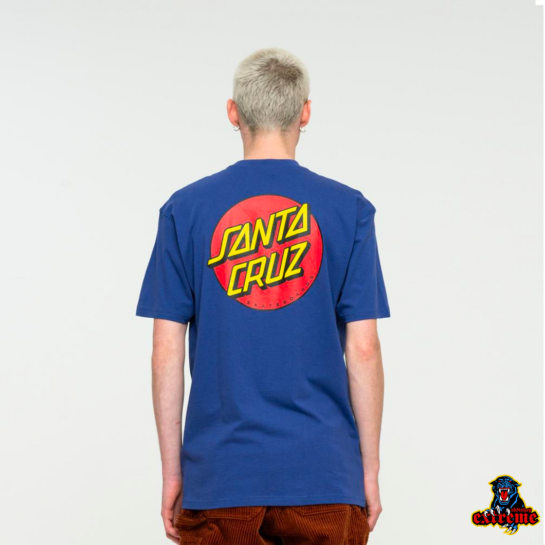 SANTA CRUZ T-Shirt Classic Dot Navy Blue