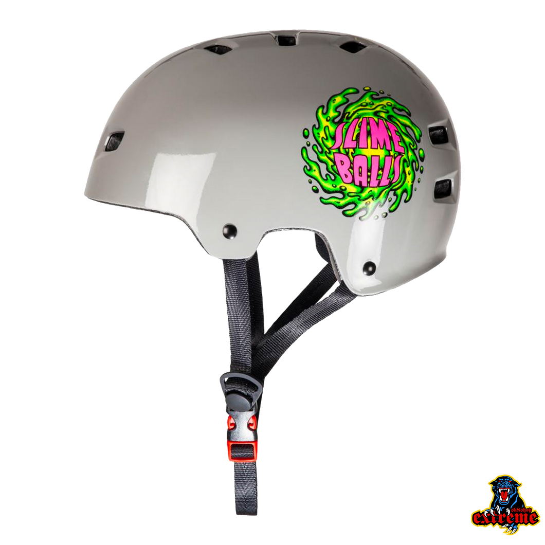 BULLET X SANTA CRUZ Helmet Slime Ball Youth  Grey