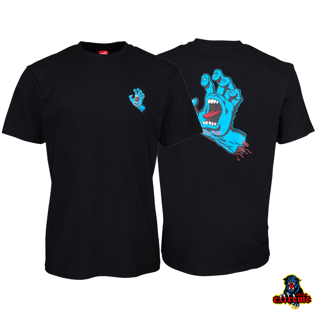 SANTA CRUZ T-Shirt Screaming Hand Chest Black