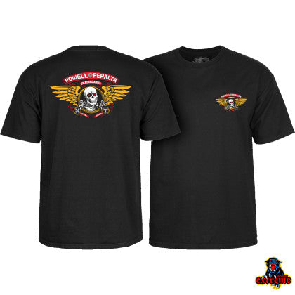 POWELL PERALTA T-SHIRT WINGED RIPPER Black