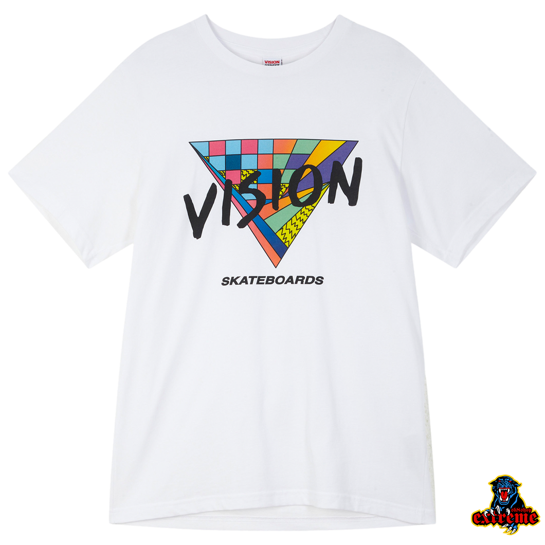 VISION STREETWEAR T-SHIRT 80S TRIANGLE White
