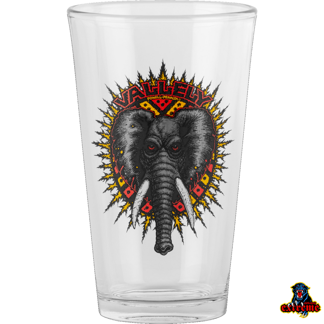POWELL PERALTA PINT GLASS Mike Vallely Elephant