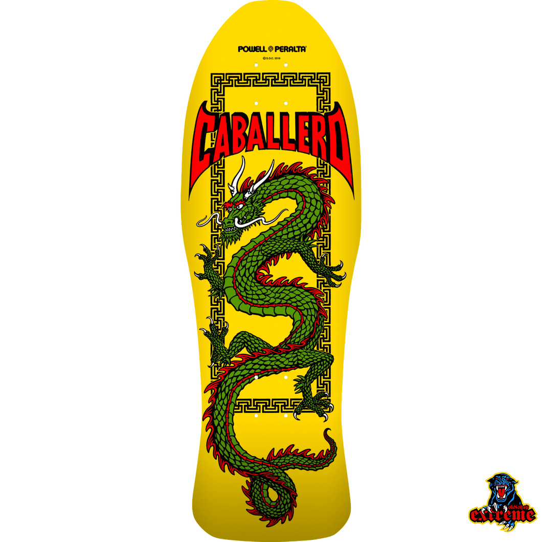 POWELL PERALTA DECK Caballero Chinese Dragon Yellow