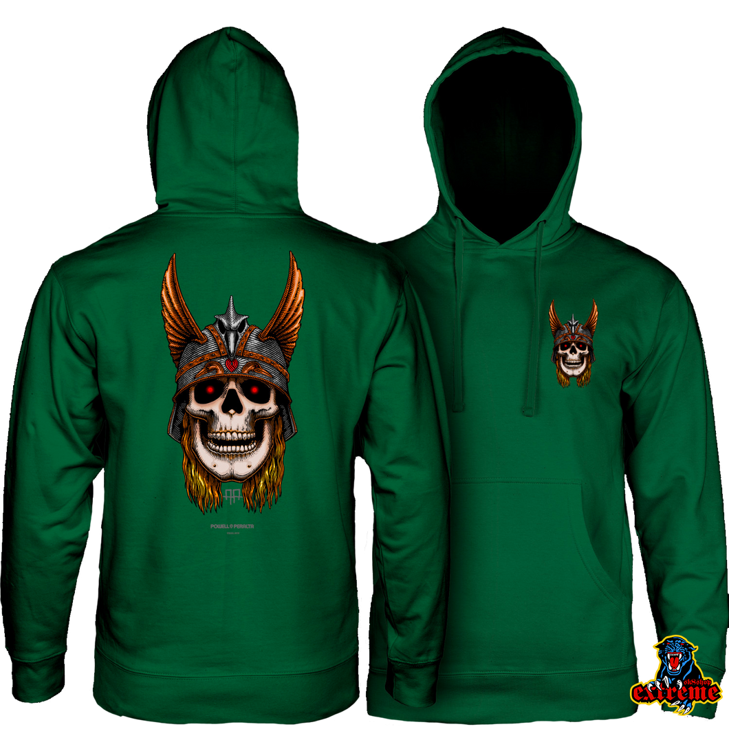 POWELL PERALTA HOODIE ANDY ANDERSON SKULL Alpine Green