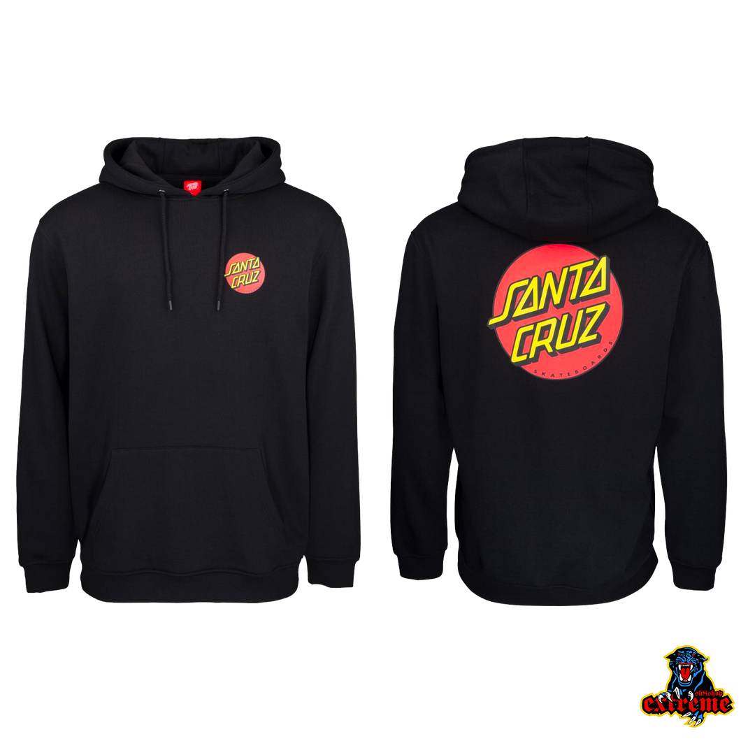 SANTA CRUZ HOOD Classic Dot Chest Black
