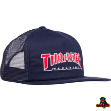 Load image into Gallery viewer, THRASHER New Outlined Embroidered Mesh Cap Navy
