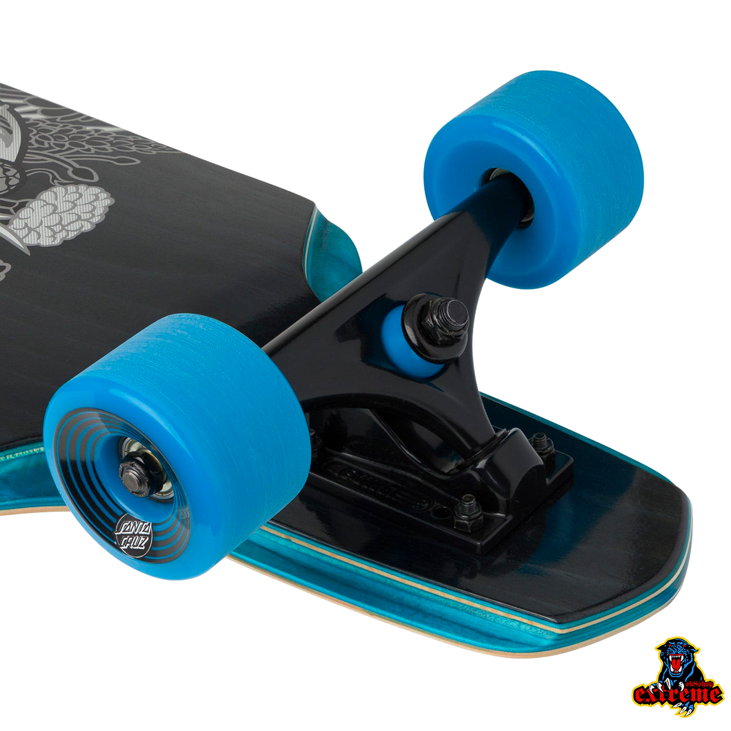 SANTA CRUZ Longboard Drop Down Botanic Skull