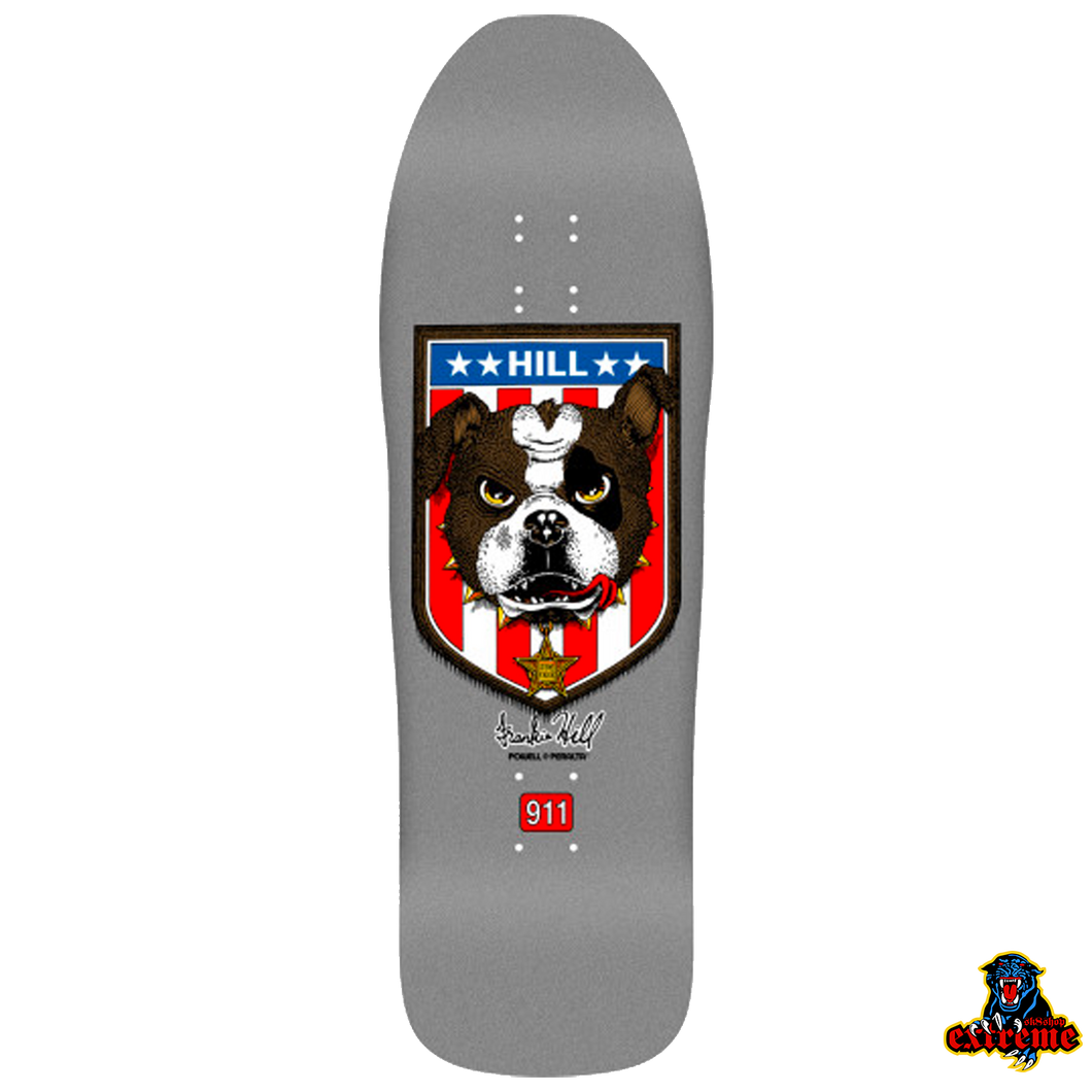 POWELL PERALTA DECK Frankie Hill Bull Dog 06 Silver