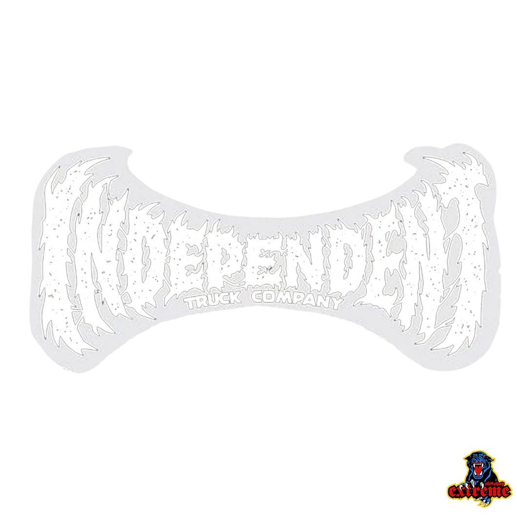 INDEPENDENT Sticker Metal Span White