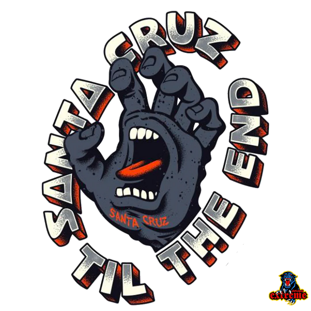 SANTA CRUZ Sticker Till The End Hand