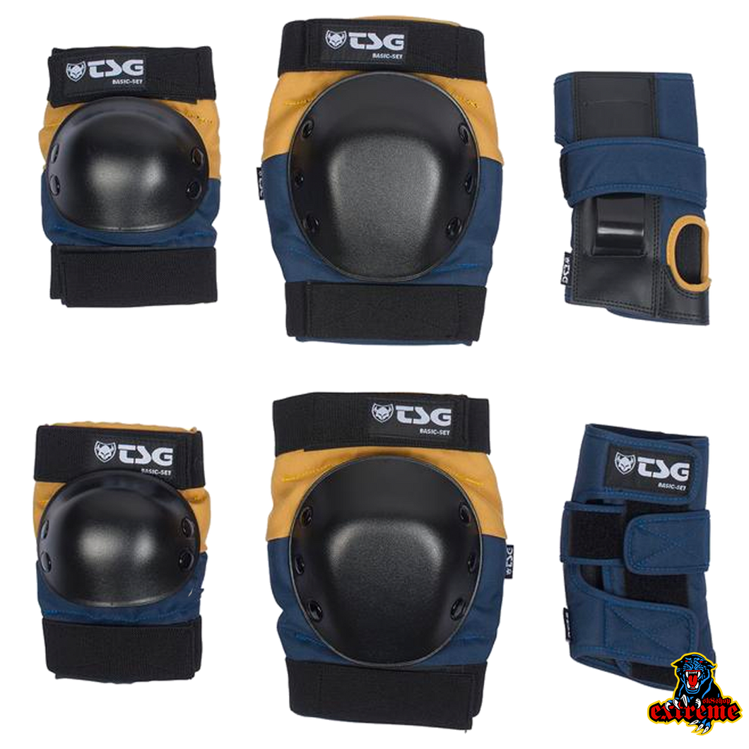 TSG  PROTECTION SET Night blue/ Dusk yellow