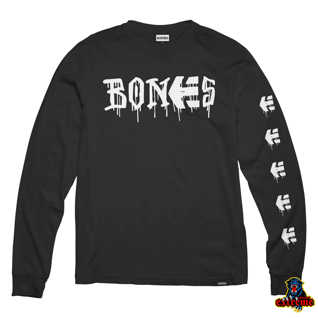 ETNIES X BONES LONGSLEEVE Bones Black