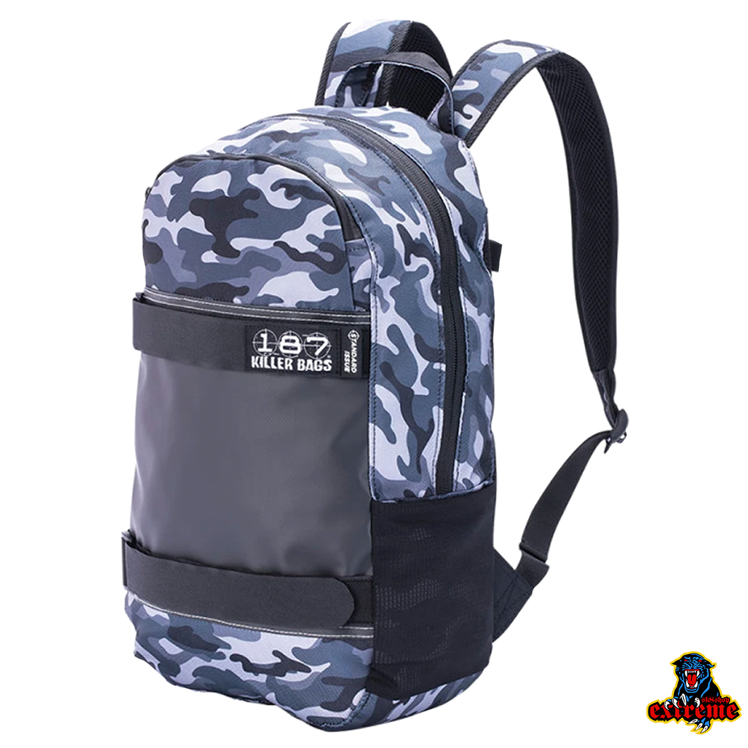 187 Killer Bags Standard Issue Backpack Charcoal Cammo O/S