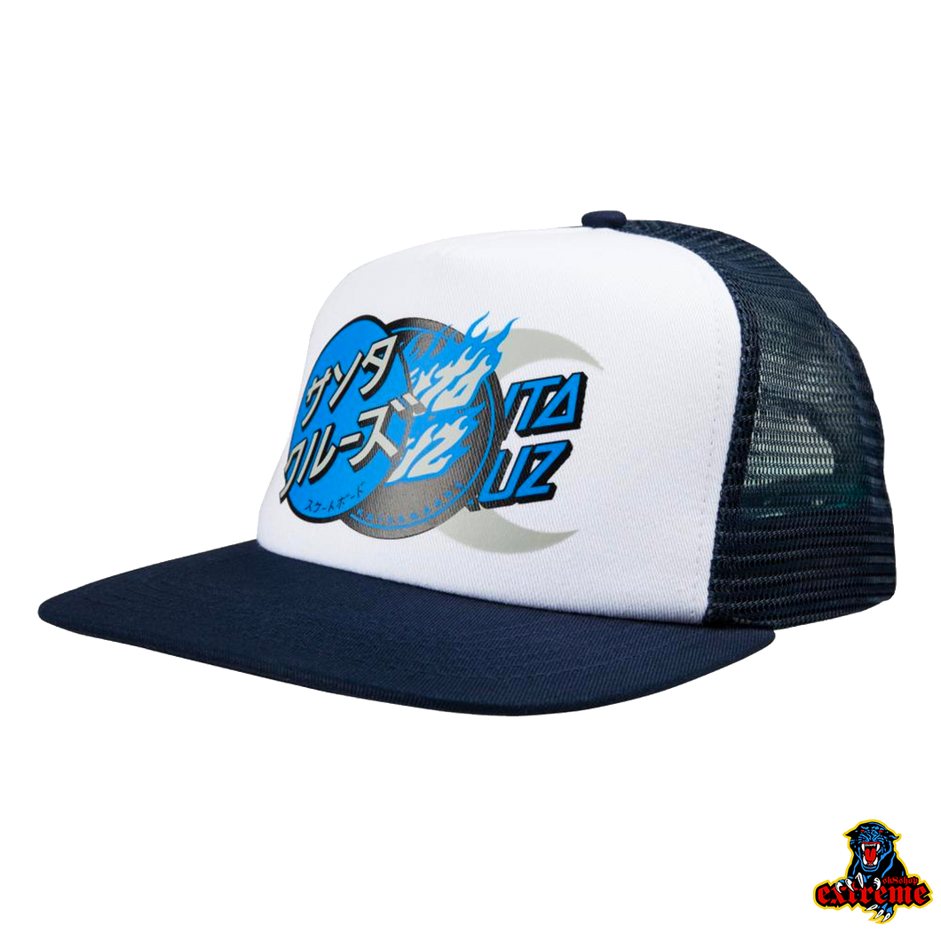 SANTA CRUZ CAP Dot Group Meshback Cap White