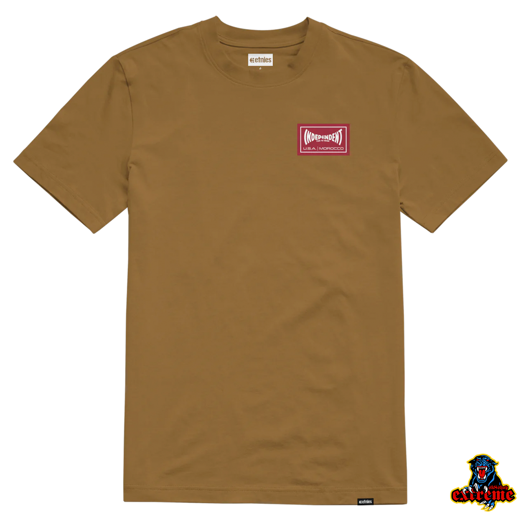 ETNIES X INDEPENDENT T-SHIRT Wash Tobacco