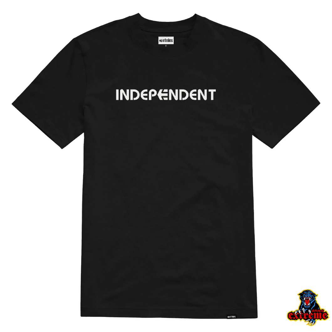 ETNIES X INDEPENDENT T-SHIRT Label Black