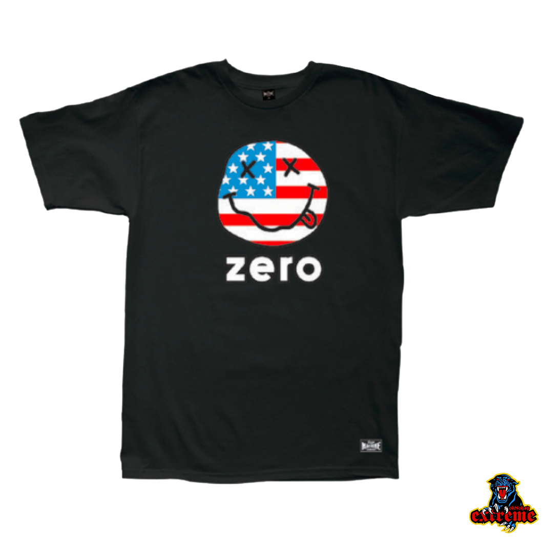 LOSER MACHINE X ZERO T-SHIRT American Smiley Black