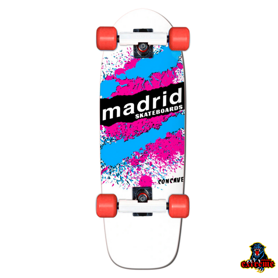 MADRID Marty Explosion White Old School Skateboard CRUISER