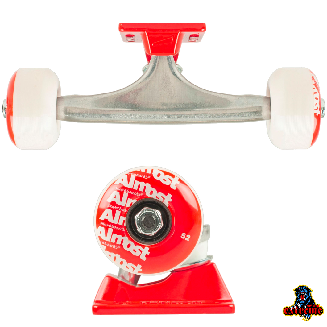 TENSOR Almost Repeat Raw/ Red Truck & Wheel Combo