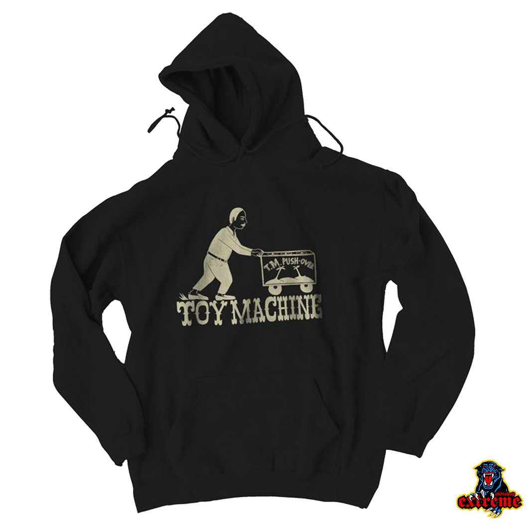 TOY MACHINE HOODIE Push Over Black