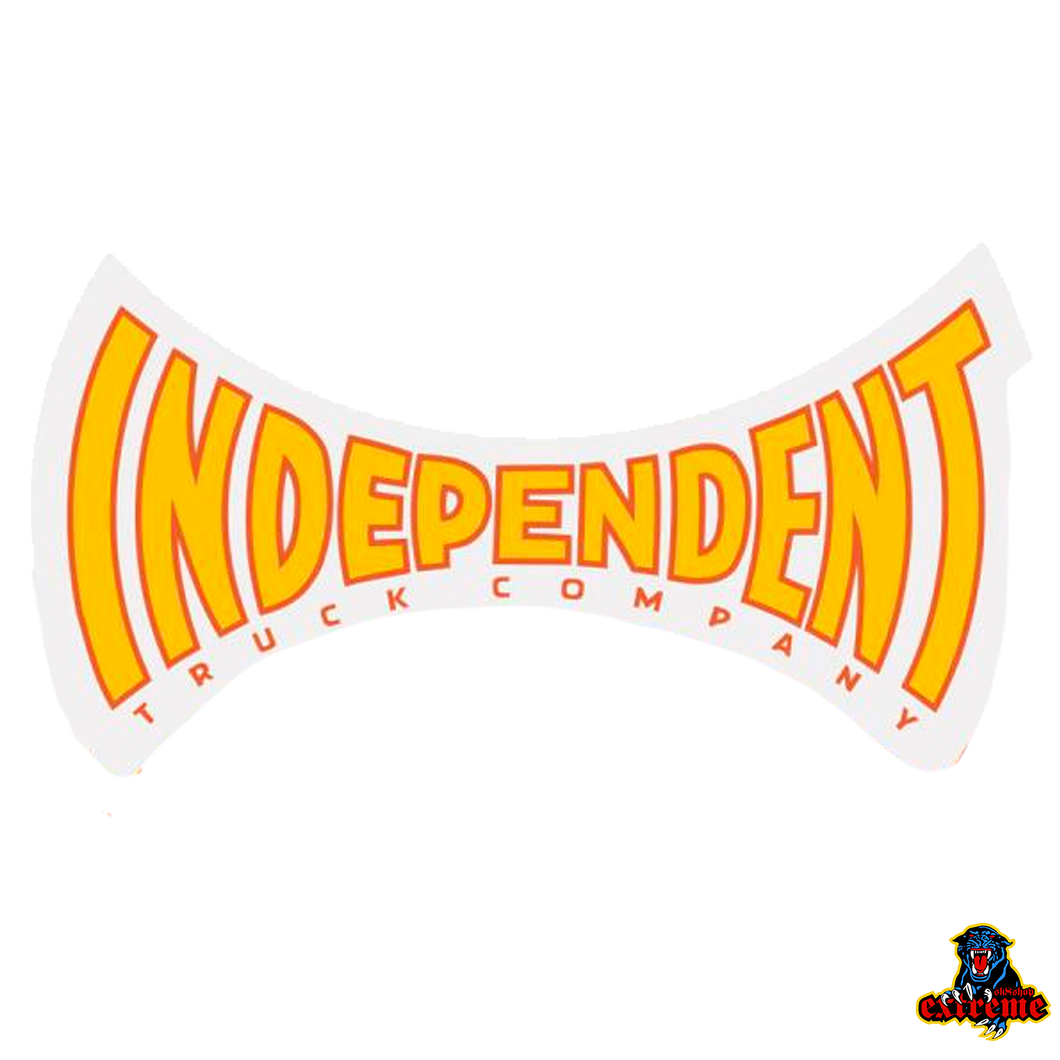 INDEPENDENT Sticker Spanning Yellow