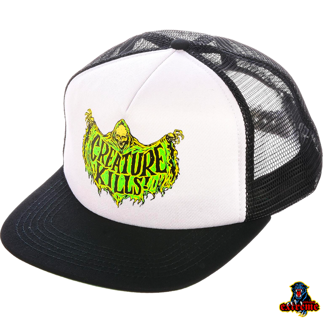 CREATURE CAP REAPER KILLS Mesh Trucker White/ Black