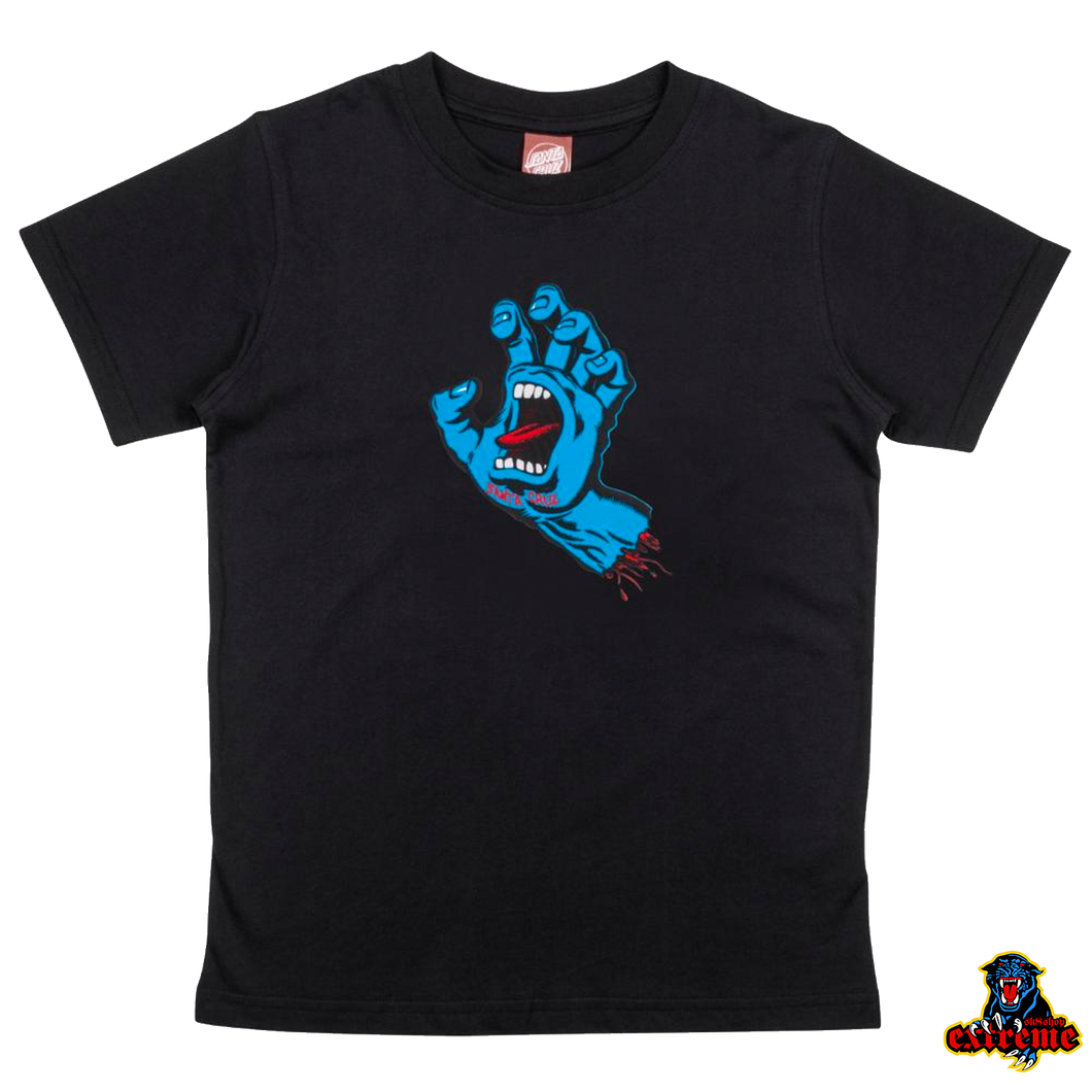 SANTA CRUZ YOUTH T-Shirt Screaming Hand Black