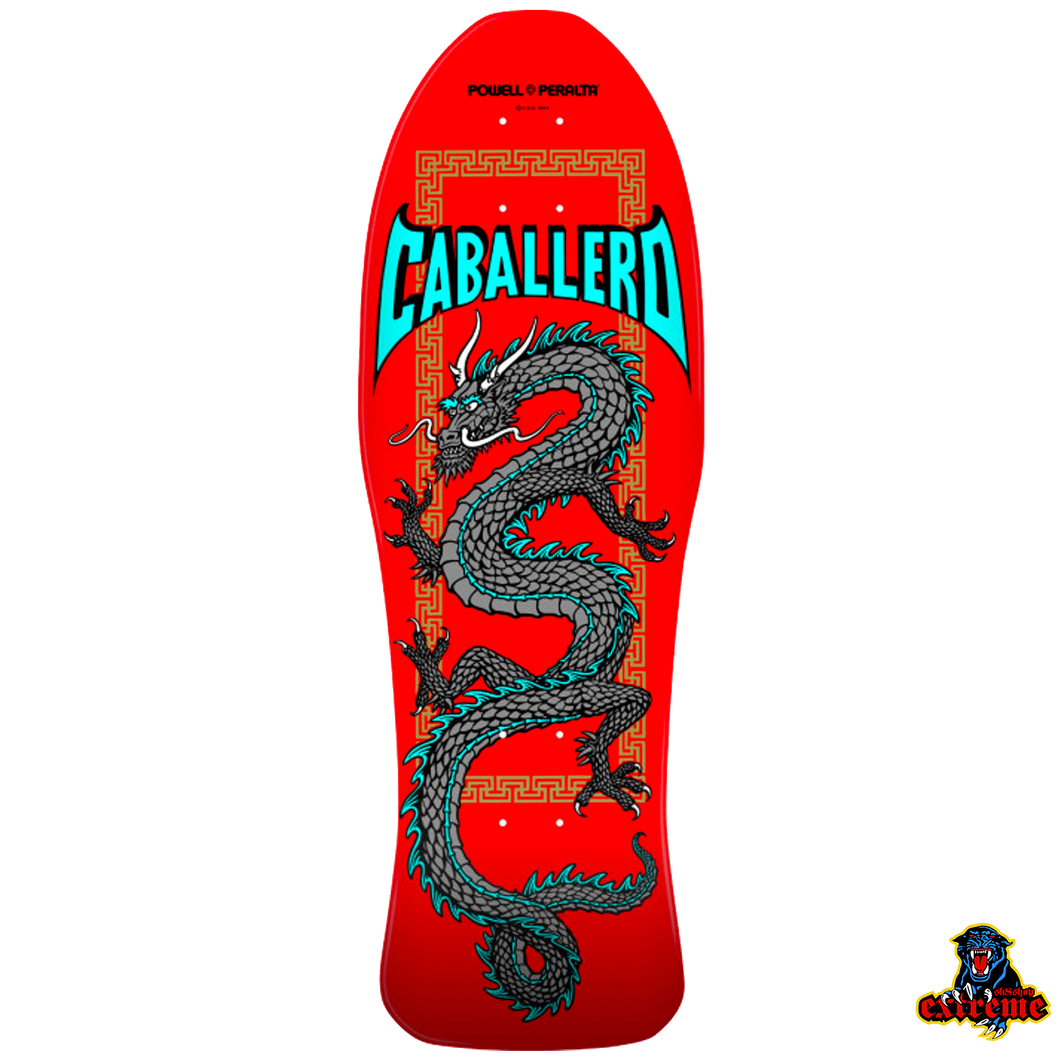 POWELL PERALTA DECK Caballero Chinese Dragon Red/ Silver