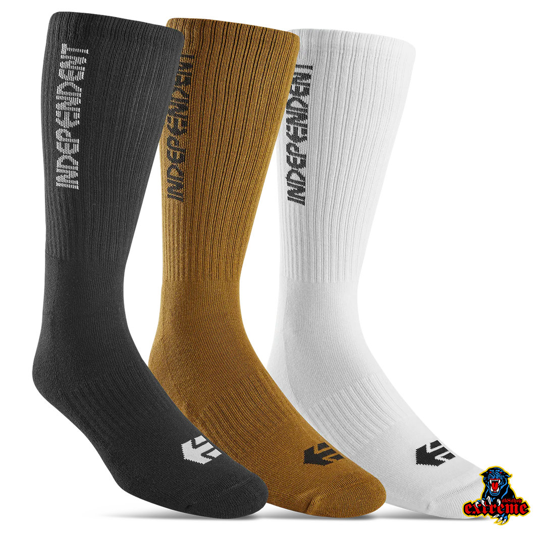 ETNIES INDEPENDENT SOCK 3-Pack Assorted L/ XL