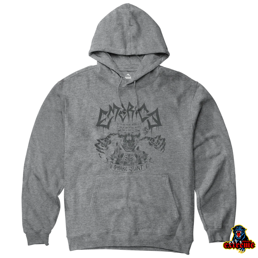 EMERICA SHAKE JUNT Skull Hoodie Grey/ Heather