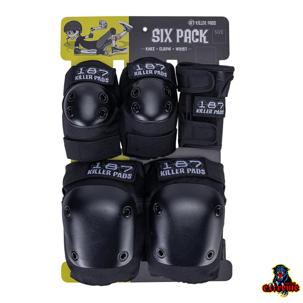 187 Adult Six-Pack Black