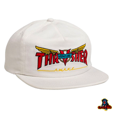 Load image into Gallery viewer, VENTURE X THRASHER Collab Snapback White OS
