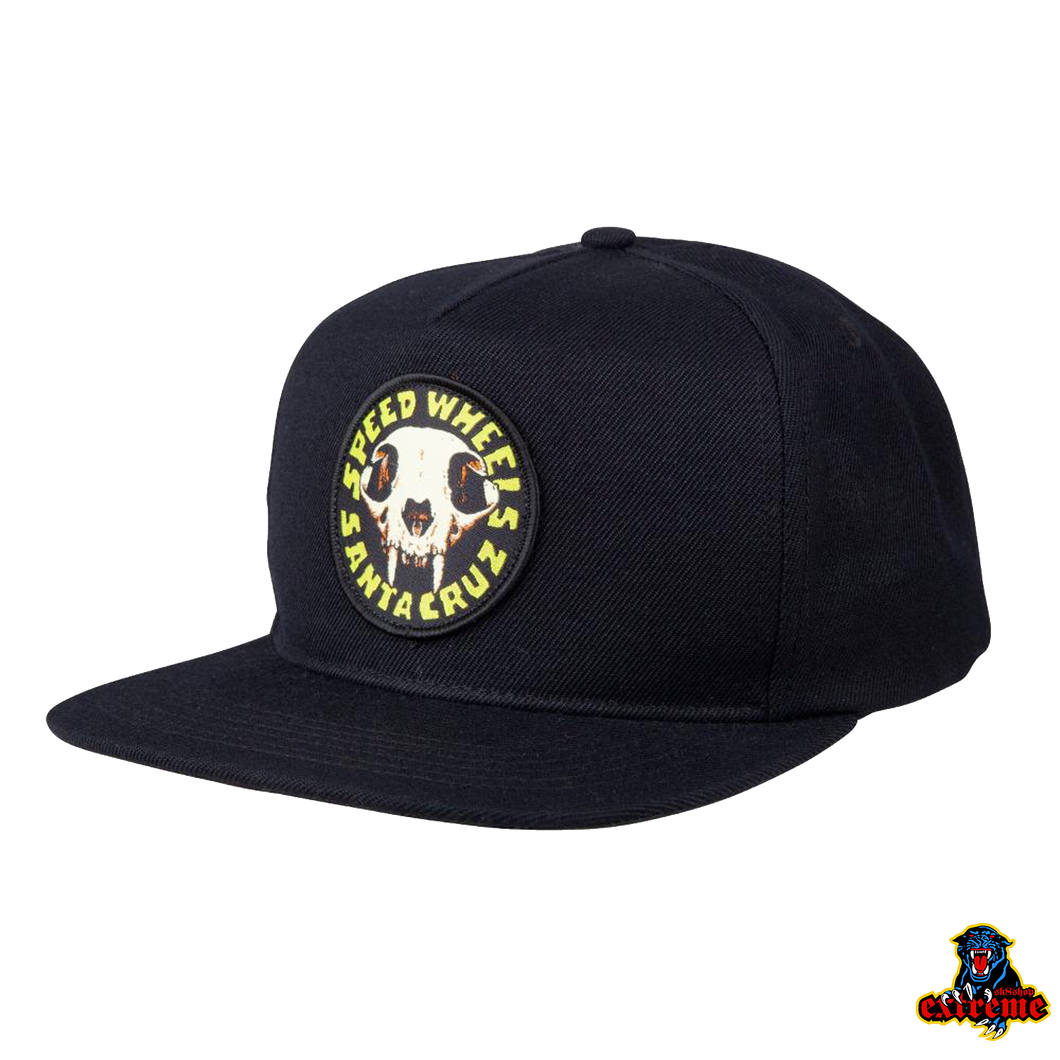 SANTA CRUZ CAP SW Skull Snapback Black
