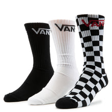 Load image into Gallery viewer, VANS CHECKERBOARD CREW (3PACK)II Black-White-Checkerboard
