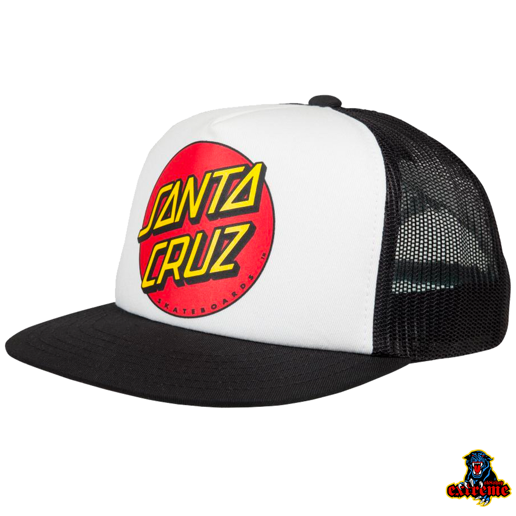SANTA CRUZ CAP YOUTH Classic Dot White/ Black