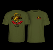 Load image into Gallery viewer, POWELL PERALTA T-SHIRT CAB DRAGON II Military Green
