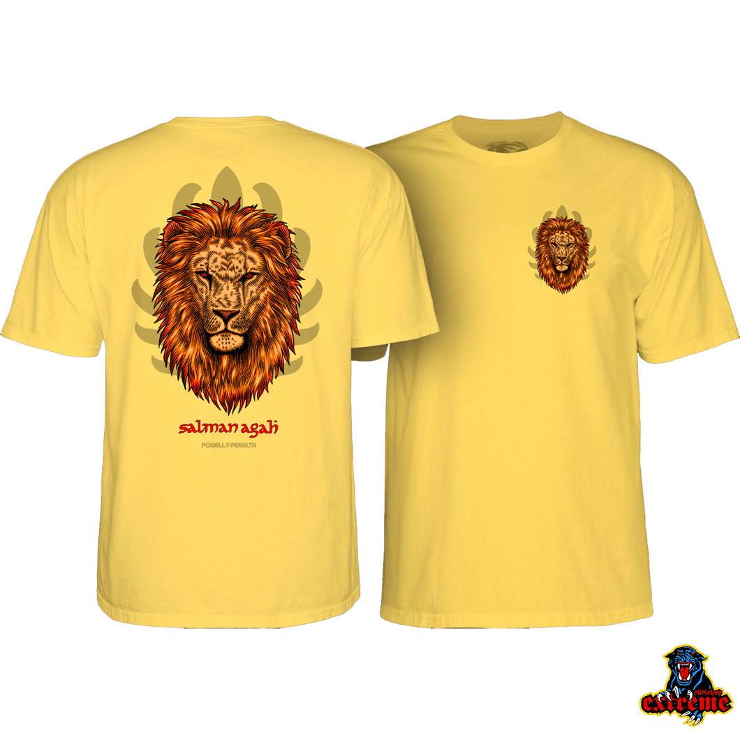 POWELL PERALTA  T-SHIRT Salman Agah Lion Banana
