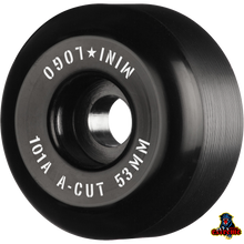 Load image into Gallery viewer, MINILOGO WHEELS A-CUT &quot;2&quot; 53 mm x 101a Black
