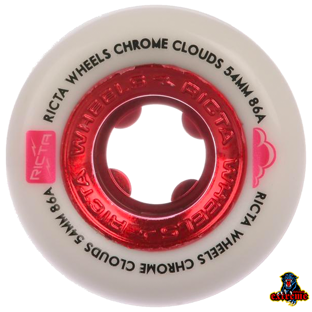 RICTA WHEELS Chrome Clouds Red