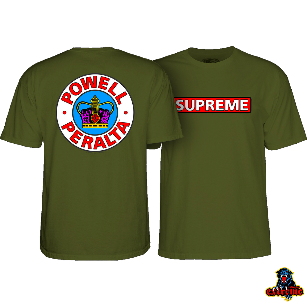 POWELL PERALTA T-SHIRT Supreme Military Green