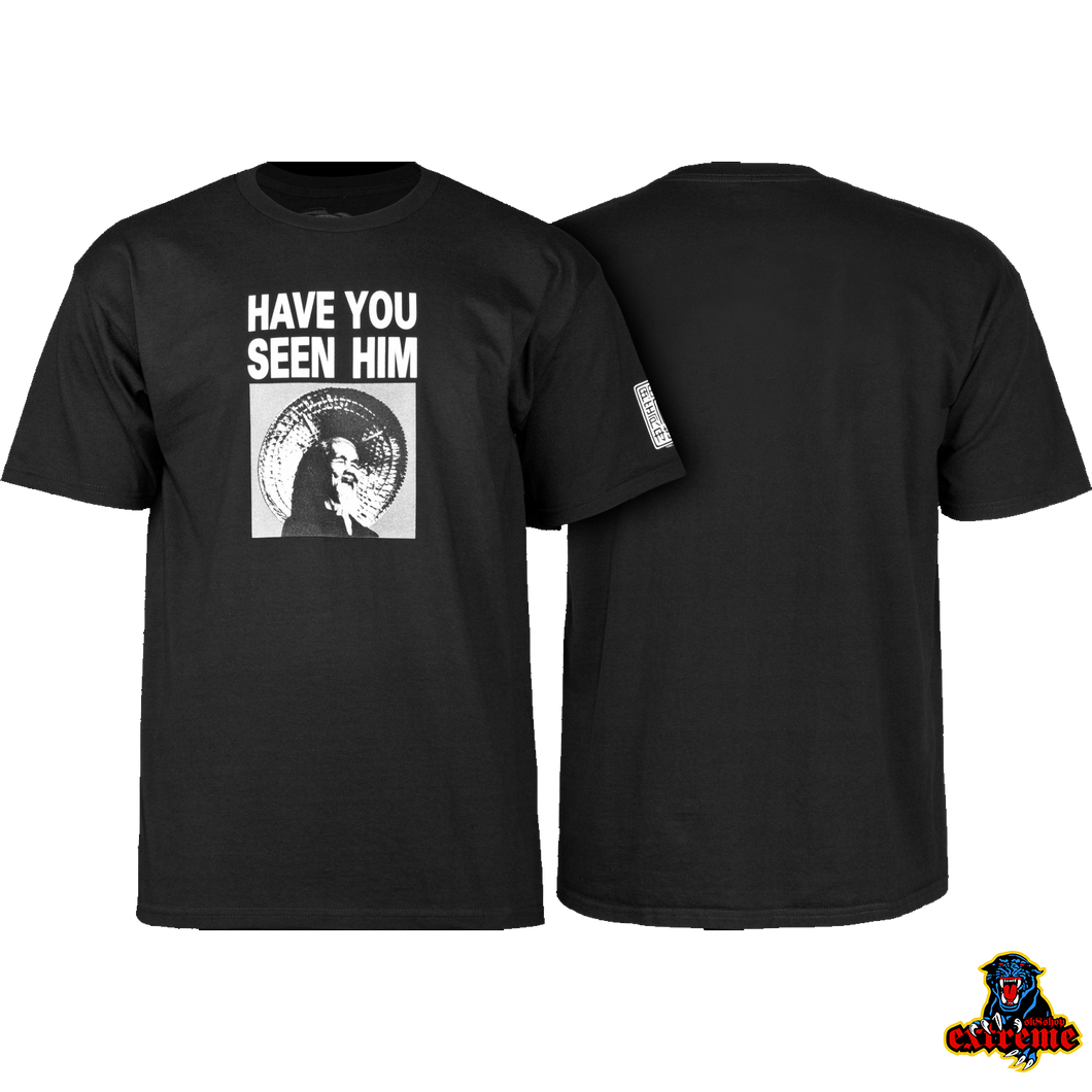 POWELL PERALTA  T-SHIRT Have You Seen Him Black