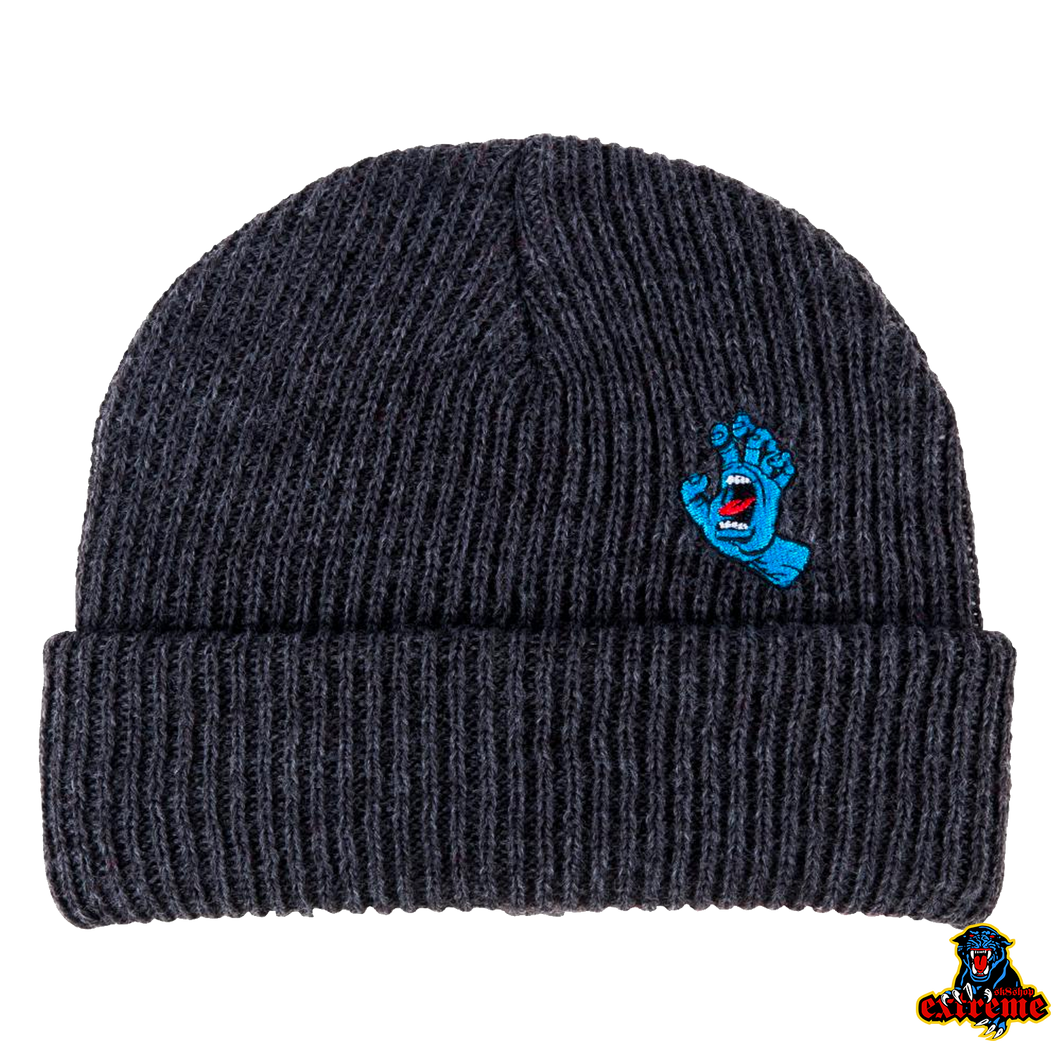 SANTA CRUZ BEANIE Screaming Hand Mini Dark Heather O/S Adult