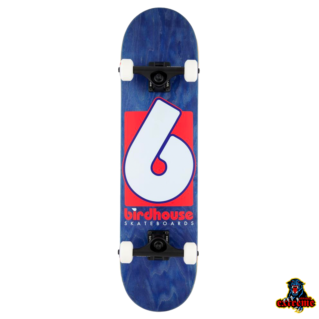 BIRDHOUSE Complete Stage 3 B Logo Navy/ Red