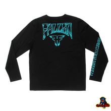 Load image into Gallery viewer, FALLEN PSYCH LONG SLEEVE TEE Black Turquoise
