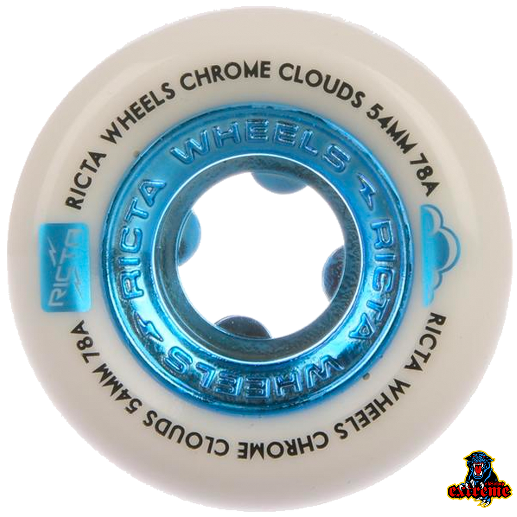 RICTA WHEELS Chrome Clouds Blue