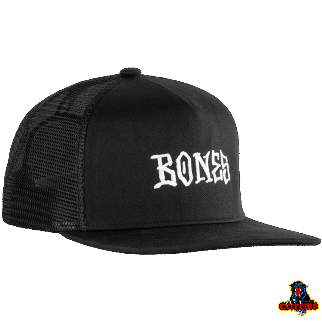 BONES WHEELS CAP TRUCKER Stitch Black unit